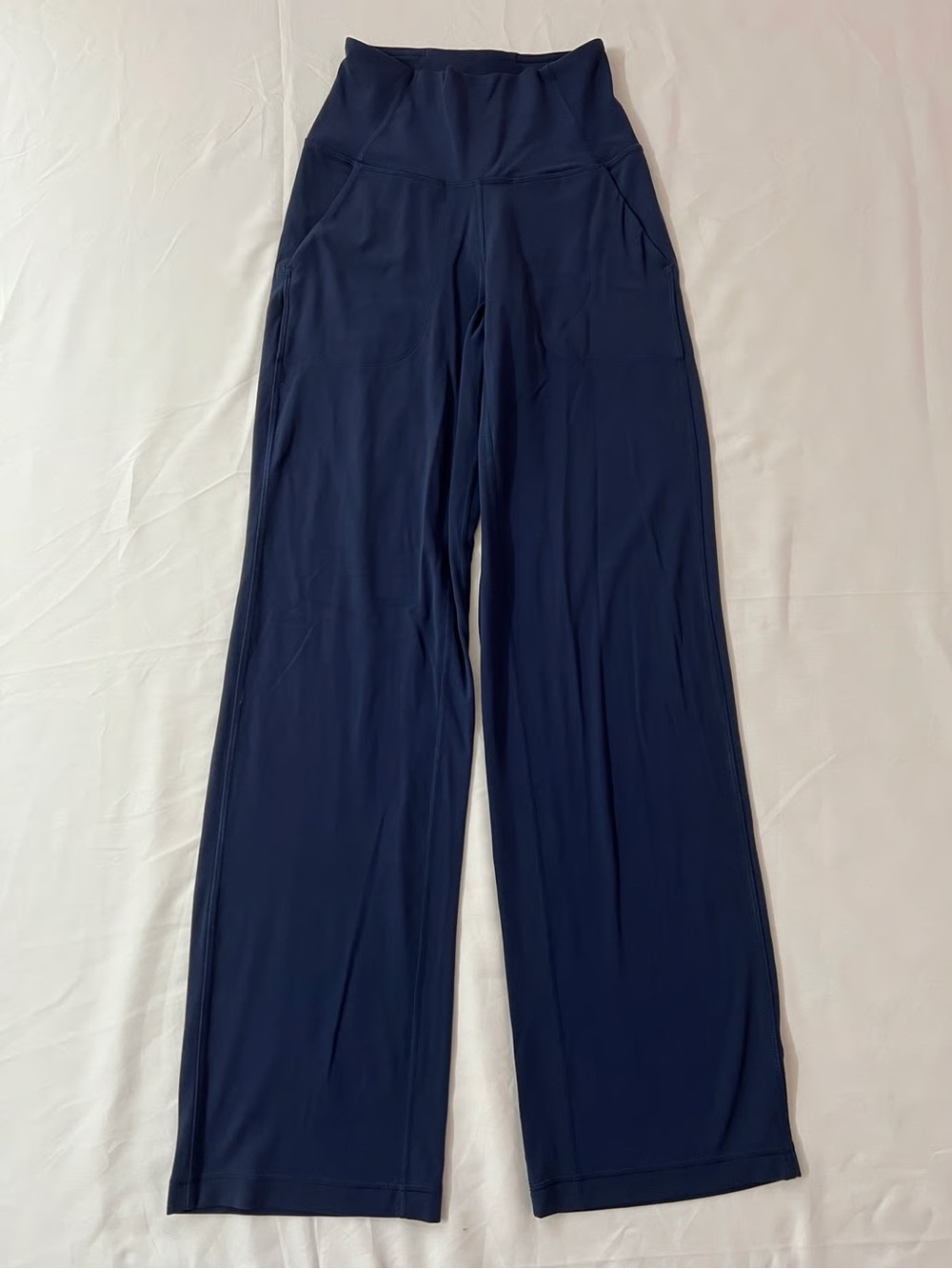lululemon athletica Navy Wide-Leg High-Rise Yoga Pants